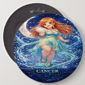 Archive Galaxy: Cancer Moon Guardian Ronde Button 6,0 Cm (Voorkant /achterkant)