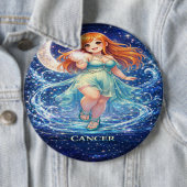 Archive Galaxy: Cancer Moon Guardian Ronde Button 6,0 Cm (In situ)