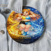 Archive Galaxy: Gemini Vocal Twins Ronde Button 6,0 Cm (In situ)