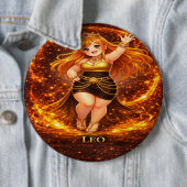 Archive Galaxy: Leo Solar Queen Ronde Button 6,0 Cm (In situ)