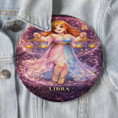 Archive Galaxy: Libra Neon Harmony Ronde Button 6,0 Cm (In situ)