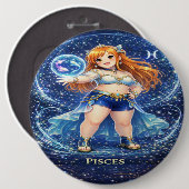 Archive Galaxy: Pisces Dreamweaver Ronde Button 6,0 Cm (Voorkant /achterkant)