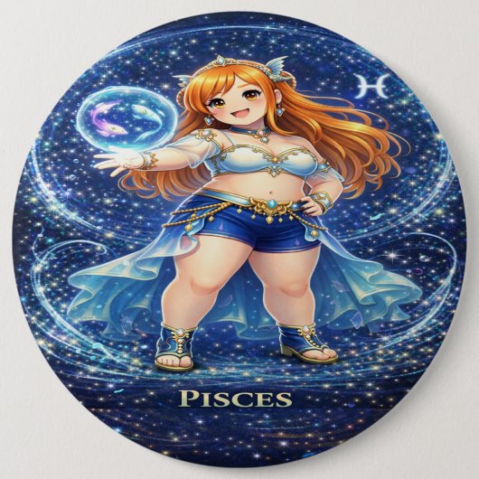 Archive Galaxy: Pisces Dreamweaver Ronde Button 6,0 Cm (Voorkant)