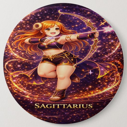 Archive Galaxy: Sagittarius Archer Ronde Button 6,0 Cm (Voorkant)
