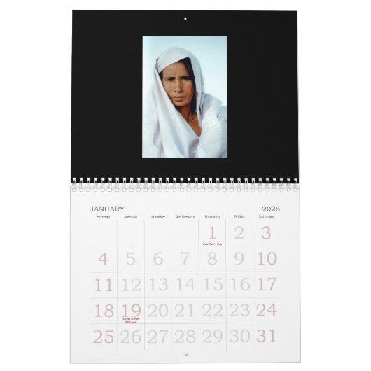 Archivering 2009 AZCA-gezichten van de Sahel-kalen Kalender (Jan 2026)