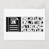 Archives Survive Briefkaart (Voorkant)