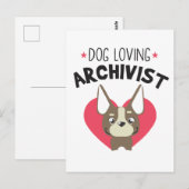 Archivist Dog Briefkaart (Voorkant / Achterkant)