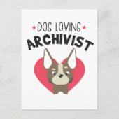 Archivist Dog Briefkaart (Voorkant)