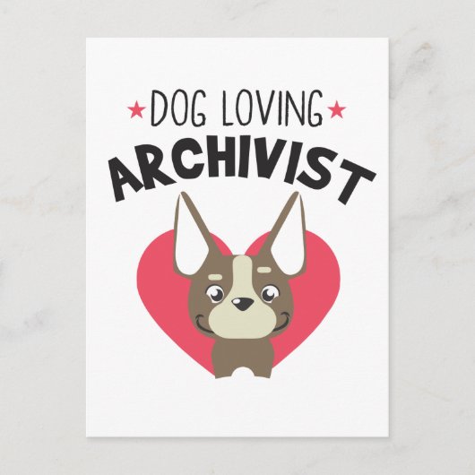 Archivist Dog Briefkaart (Voorkant)