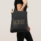 Archivist – elegante typografie tote bag (Dichtbij)