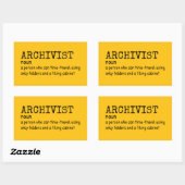 Archivist Funny Definition Sticker (Vel)