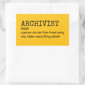 Archivist Funny Definition Sticker (Tas)