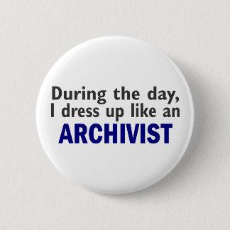 ARCHIVIST gedurende de dag Ronde Button 5,7 Cm