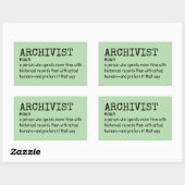 Archivist Job Humor Sticker (Vel)
