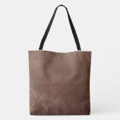 Archivist’s Vault Leather Texture Aesthetic Tote Bag (Achterkant)