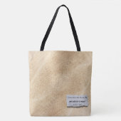Archivist’s Vault: Linen-Look Personalized Tote Bag (Voorkant)