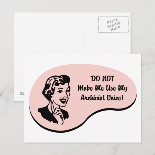 Archivist Voice Briefkaart (Voorkant / Achterkant)