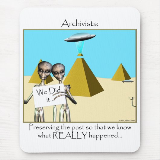 Archivisten - Behoud van het verleden (Aliens) Muismat (Voorkant)