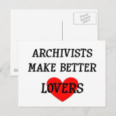 Archivisten maken betere overzichten briefkaart (Voorkant / Achterkant)