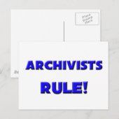 Archivistenregel! Briefkaart (Voorkant / Achterkant)