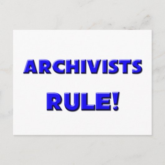Archivistenregel! Briefkaart (Voorkant)
