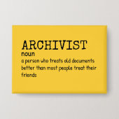 Archivistische definitie - Funny Pin Button (Voorkant)