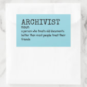 Archivistische definitie Humor Sticker (Tas)
