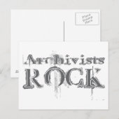 Archivists Rock Briefkaart (Voorkant / Achterkant)