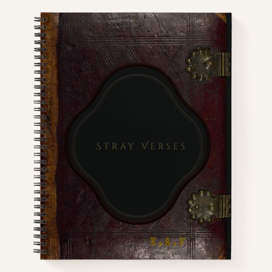 Archivist's Vault: Stray Verses Leather Journal Notitieboek (Voorkant)