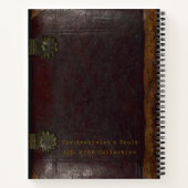 Archivist's Vault: Stray Verses Leather Journal Notitieboek (Achterkant)