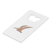 Archosaurs Pterosaur Creditkaart Flessenopener (Voorkant Gekanteld)