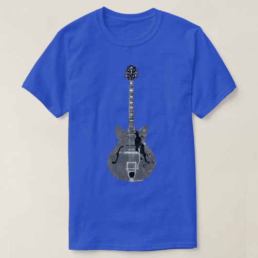 Archtop Hollow body Guild Jazz Guitar T-shirt (Design voorkant)