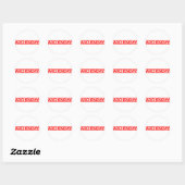 Archvijand Stamp Ronde Sticker (Vel)