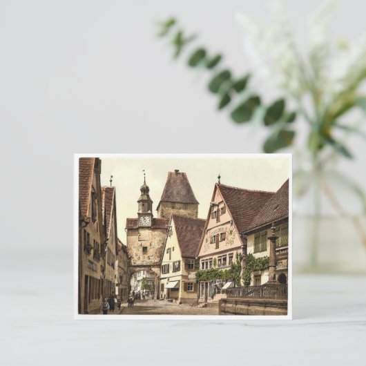 Archway and St. Mark's Tower, Rothenburg (d.w.z. o Briefkaart (Staand voorkant)