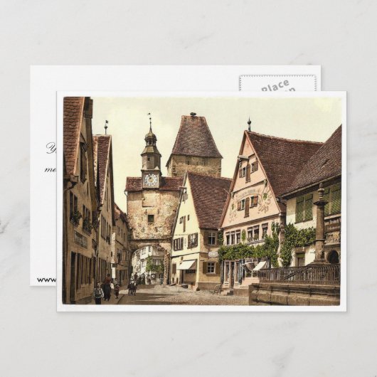 Archway and St. Mark's Tower, Rothenburg (d.w.z. o Briefkaart (Voorkant / Achterkant)