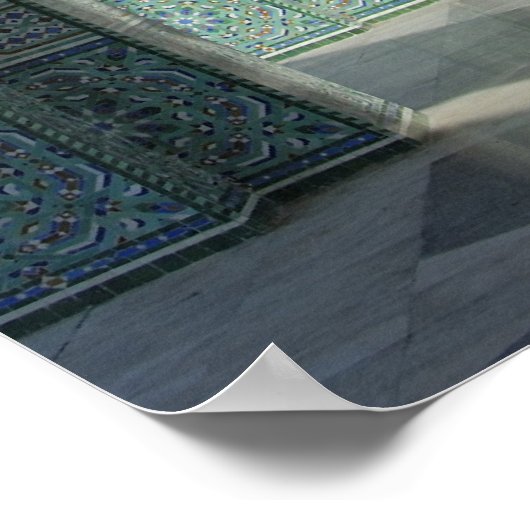 Archway Gallery in Hassan II Mosque, Casablanca Poster (Hoek)
