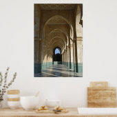 Archway Gallery in Hassan II Mosque, Casablanca Poster (Keuken)
