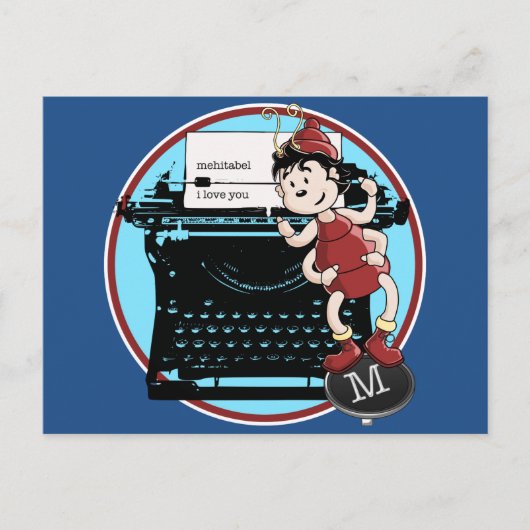 Archy Loves Mehitabel Briefkaart (Voorkant)