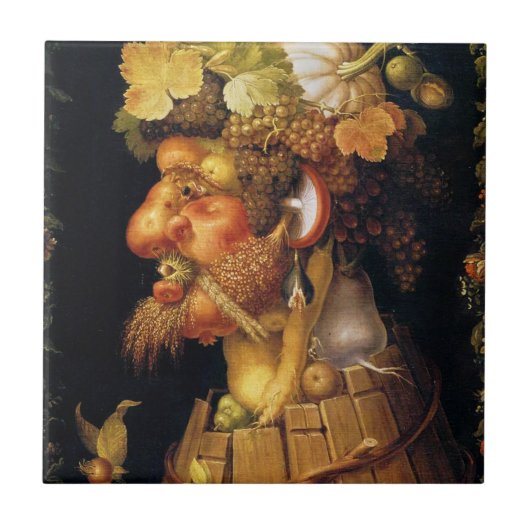 Arcimboldo Autumn Tile Tegeltje (Voorkant)