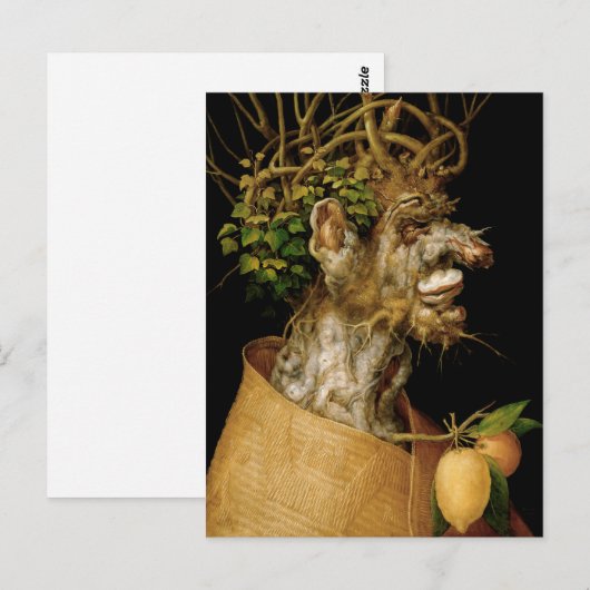 Arcimboldo Winter Briefkaart (Voorkant / Achterkant)