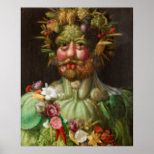 Arcimboldo's Rudolf II van Habsburg als Vertumnus Poster (Voorkant)