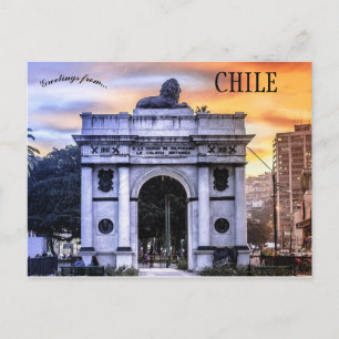 Arco Británico in Valparaiso Chili Briefkaart