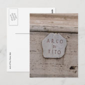 arco di tito stone briefkaart (Voorkant / Achterkant)