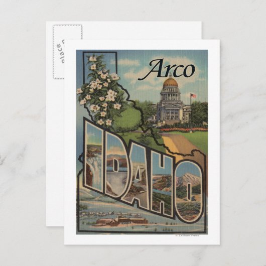 Arco, IdahoLarge Letter ScenesArco, ID Briefkaart (Voorkant / Achterkant)