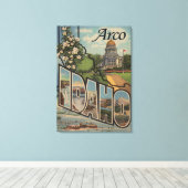 Arco, IdahoLarge Letter ScenesArco, ID Canvas Afdruk (Insitu (Houten vloer))