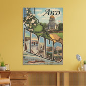 Arco, IdahoLarge Letter ScenesArco, ID Canvas Afdruk (Insitu (Woonkamer))