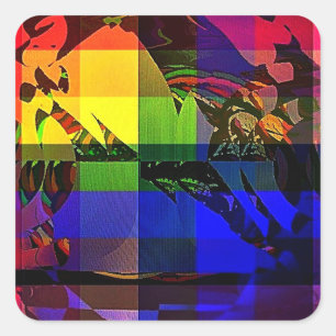 Arcobaleno 140 vierkante sticker