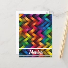 Arcoíris de Geometría Vibrante Briefkaart