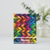 Arcoíris de Geometría Vibrante Briefkaart (Staand voorkant)