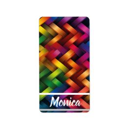 Arcoíris de Geometría Vibrante Etiket